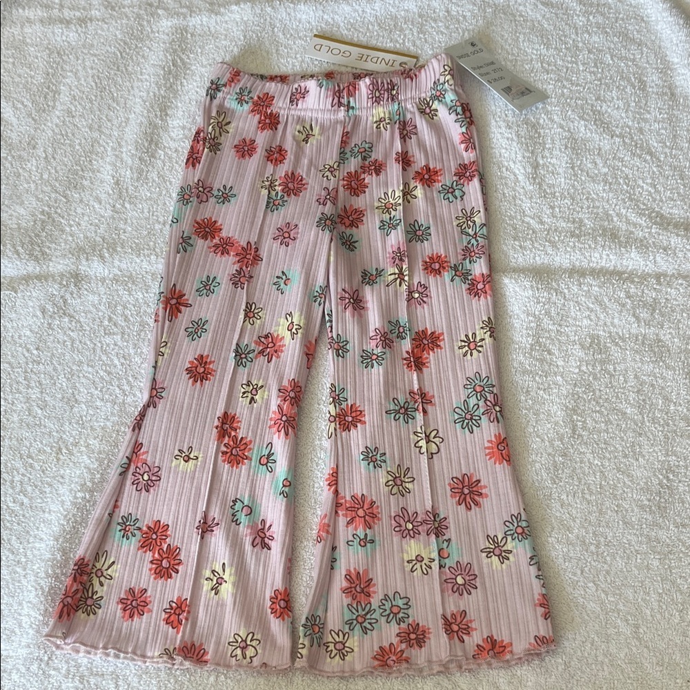Pink Floral Girls Romper